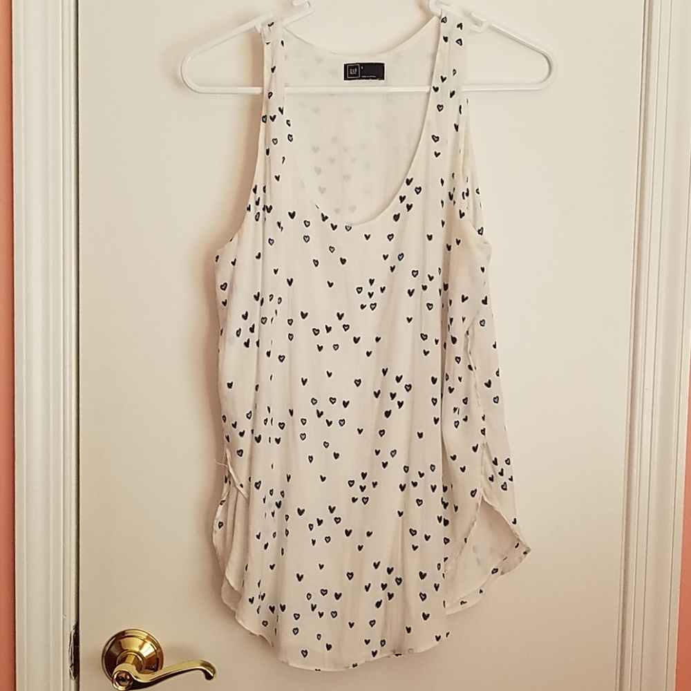 Tank top with hearts